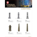 China sand casting decoration pedestal Aluminum Light Lamp Post Lighting Pole Outdoor Solar LED Street Light Pole